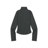 MIR STRIPE TURTLE NECK T