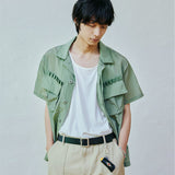 ripstop off duty fatigue shirt sage green