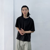 Structured Cut Henley SS