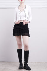 Lutz Corset Wave Crop Tee