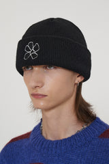 フラワービーニー /FLOWER BEANIE / BLACK