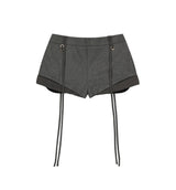 Micro Wool Shorts / Grey