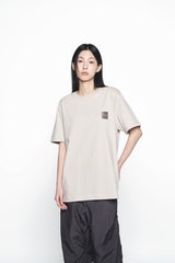 25SS ボックスベーシックロゴショートスリーブTシャツ エッセンシャルベージュ