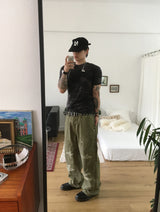 No.1813 damage DK cotton PT (3color)