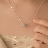 Twin Halo Necklace