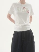 スターレタリングパッチ半袖Tシャツ -3C