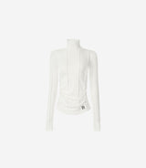 Newalrin Winter Pin tuck See-Through Top