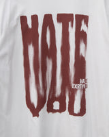 ヘイトプリント半袖Tシャツ