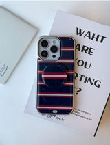 [MADE] ストライプレッド エポキシ MagSafe対応 スマホグリップ