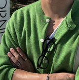 Glass Soft Round Knit Cardigan