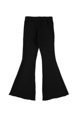 ベーシックファインブーツカットバンディドウエストパンツ (BLACK)
