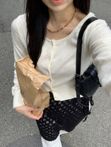 [MADE] Harmo layered knit skirt