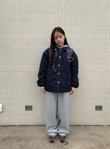 Hinyu Check Reversible Padded Jacket