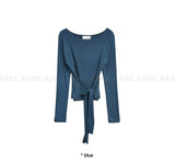 BOAT NECK STRAP LONGSLEEVE
