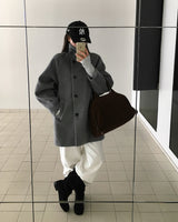 [ORIGINAL] HOLES HIGH NECK MEDIUM COAT