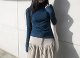 wool turtleneck tee