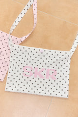 SKR 2-WAY POLKA DOT MINI BAG (WHITE)
