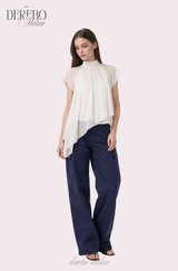 Lumi Chiffon Ivory Blouse
