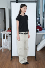 フリル パフ Tシャツ (Black)