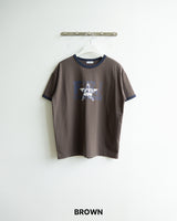 League Printed Ringer Short Sleeve Tee