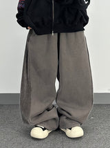コーデュロイラインフリーススウェットパンツ