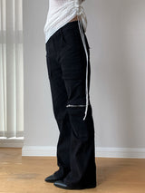 High-End Zipper Long Bootcut Pants