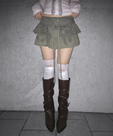 アイレットカンカンスカート (2colors)