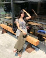 ラセット パラシュート ボタン カーゴパンツ