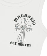 CROSS STUD TANK TOP_WHITE