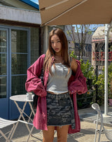 Hen Layered Button Crop Sleeveless