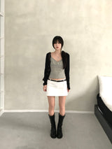 Vine Low-rise Mini Skirt (4 colors)