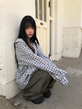 テチクラシックデイリーチェックシャツ