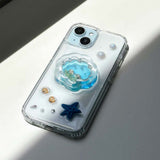 アクアポケットレジンiPhoneケース