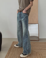 Wetley Brush Washed Bootcut Denim