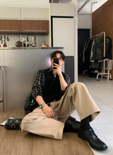 River One Pocket Buckle Check Shirt