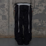 ローライズナイロンシャーリングパンツ (BLACK) F25ZD974
