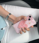 ハートラベルフォンケース (PINK)