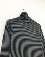 レイストライプタートルネックTシャツ (4 Colors)