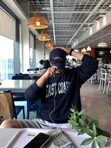 Look Hamir East Coast Lettering Heavy Cotton Oversized Sweatshirt
