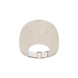 VA Curved Stud Link Wool-Blend Ball Cap  / Cream