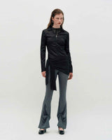 Layered Wrap Tie _ BLACK