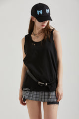 DRILL SLEEVELESS TOP