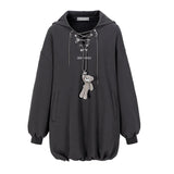 13DE MARZO Chains Hoodie Dress