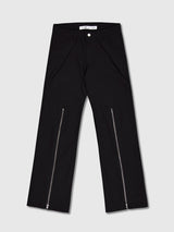 Ghost In The Shell Zip Pleat Pants (Black)