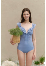 Benny Swimsuit Blue Stripe