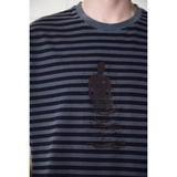 ピグメントストライプTシャツ / CHARCOAL