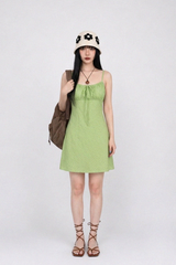 COQUETTE FLORAL RUCHED CAMI DRESS (3COLORS!)