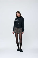 EIRIN WOOL CARDIGAN / CHARCOAL