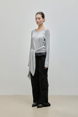 Fold Cargo Pants_Black