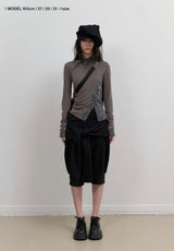 Starcut Jersey Collar Tee / Stone Brown